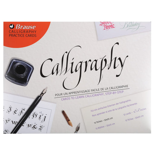 Clairefontaine - Book: Introduction To Calligraphy - 10 Cards-9 Lettering Styles (12.6x9.8in)