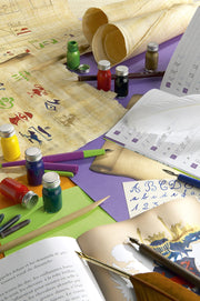 Clairefontaine - Book: Introduction To Calligraphy - 10 Cards-9 Lettering Styles (12.6x9.8in)