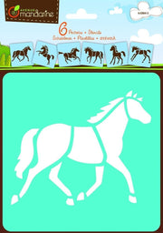 Clairefontaine - 6 Horse Stencils
