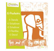 Clairefontaine - 6 Savannah Animals Stencils