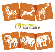 Clairefontaine - 6 Savannah Animals Stencils