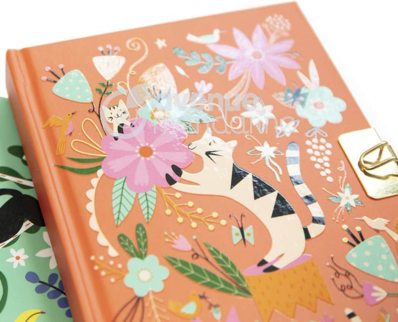 Clairefontaine - Secret Journal, Cats & Flowers 11X2X14Cm