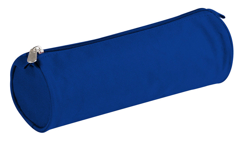 Clairefontaine - Round Pencil Case - 600 Deniers Polyester - Blue (2.75x8.7in)