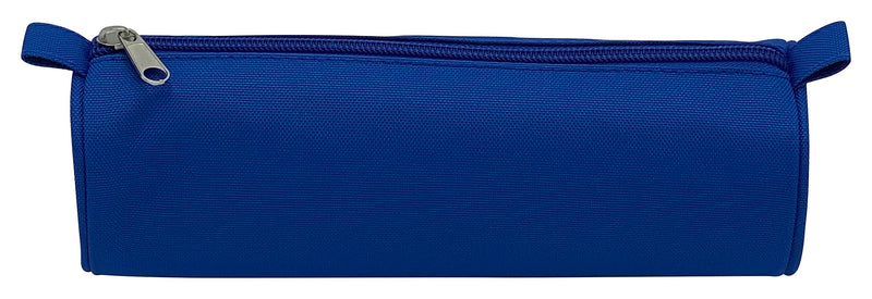 Clairefontaine - Round Pencil Case - 600 Deniers Polyester - Blue (2.75x8.7in)