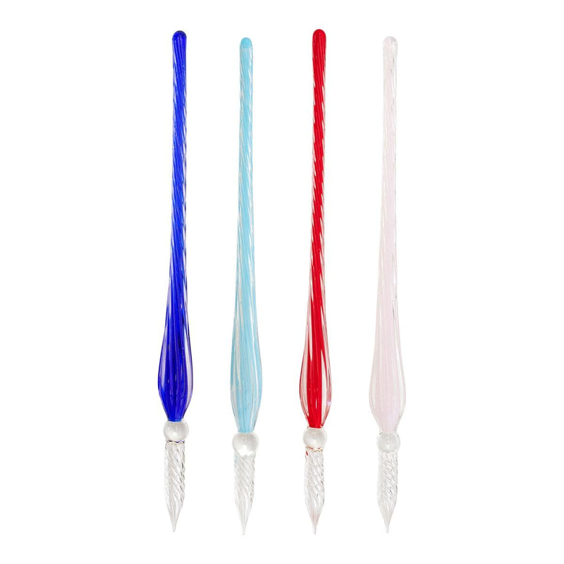 Clairefontaine - Twisted Glass Pen - Azure Blue 19 Cm