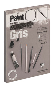 Clairefontaine - Painting on Gray A5 250g  30S 14.8x21cm