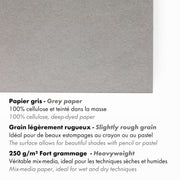 Clairefontaine - Painting on Gray A5 250g  30S 14.8x21cm