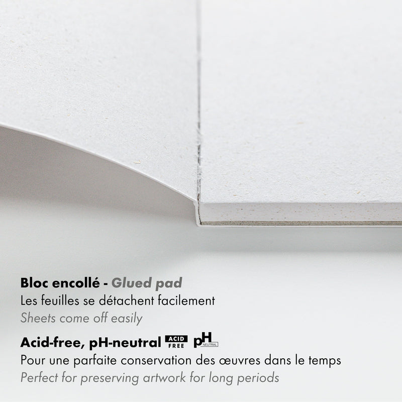 Clairefontaine - Paint'On Misca Glued Drawing pad A4 15S 250g/M²