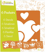 Clairefontaine - 6 Heart Stencils