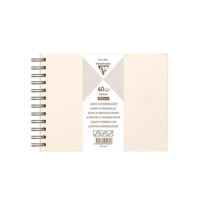Clairefontaine - Iridescent hardcover album 21X16Cm 40S 200G