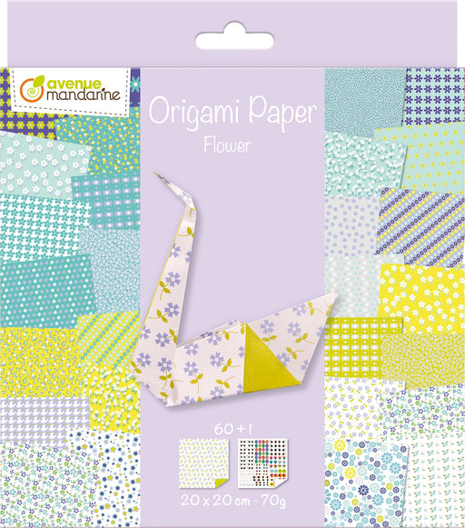 Clairefontaine - Origami Kit Flowers  60 Sheets 7.9x7.9in