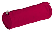 Clairefontaine - Round Pencil Case - 600 Deniers Polyester - Red (2.75x8.7in)