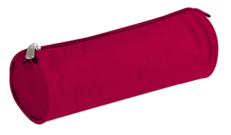 Clairefontaine - Round Pencil Case - 600 Deniers Polyester - Red (2.75x8.7in)