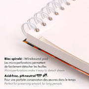 Clairefontaine - AquaBloc A4+ spiral-bound drawing pad 25S 300G