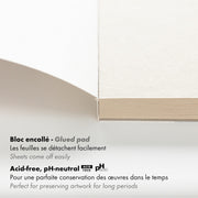 Clairefontaine - Painting on Multi Technic A5 250g  30S  14.8x21cm