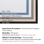 Clairefontaine - Paint'On 115Lb N°6 Assorted Pad 24S A5