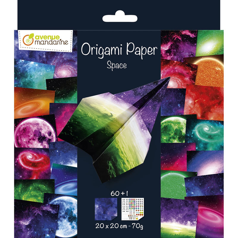 Clairefontaine - Origami Kit Space  60 Sheets 20X20