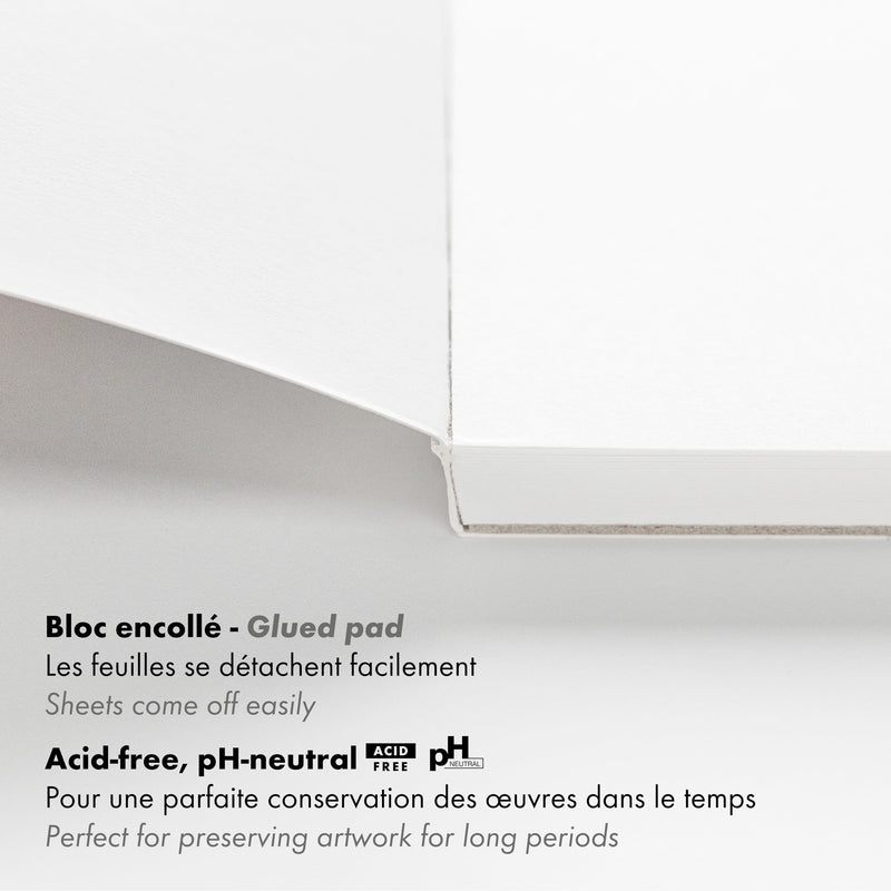 Clairefontaine - Paint'On Smooth white drawing pad A5 25S 250g