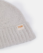 7AM - Beanie - Fuzzy - set | Pecan, Ecru - 0-6M