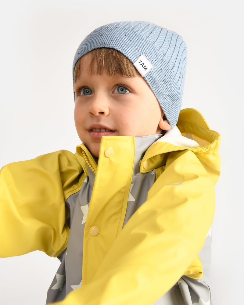 7AM - Beanie - Hug Me | Lake Blue - 0-6M