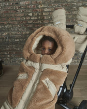 7AM - Blanket 212 Evolution | Oat, Applique Cacao - 6M-4T