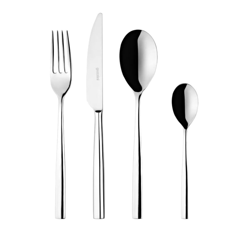 Guzzini - 24 PIECE CUTLERY SET PETRA Steel