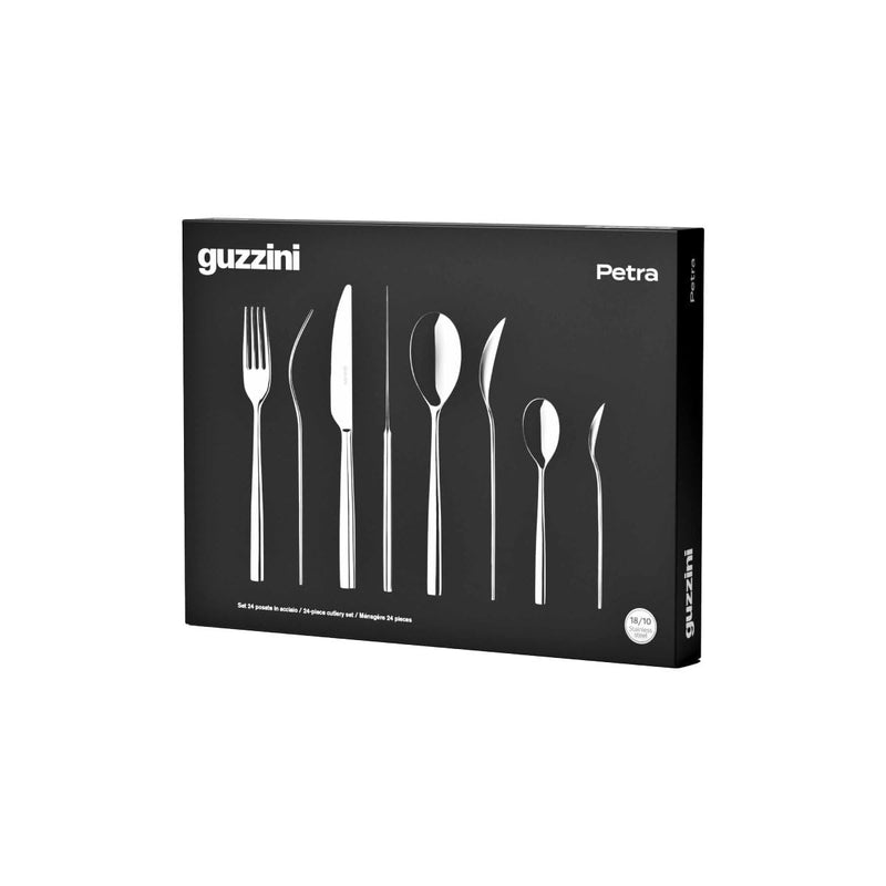 Guzzini - 24 PIECE CUTLERY SET PETRA Steel