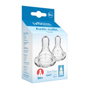 Dr Brown's - Level 1 Silicone Narrow Nipple, 2-Pack