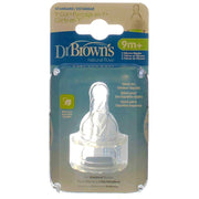 Dr Brown's - Y-Cut Silicone Narrow Nipple, 2-Pack