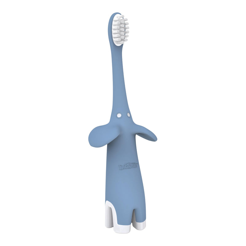 Dr Brown's - Infant-to-Toddler Toothbrush, Elephant, Blue, 1-Pack