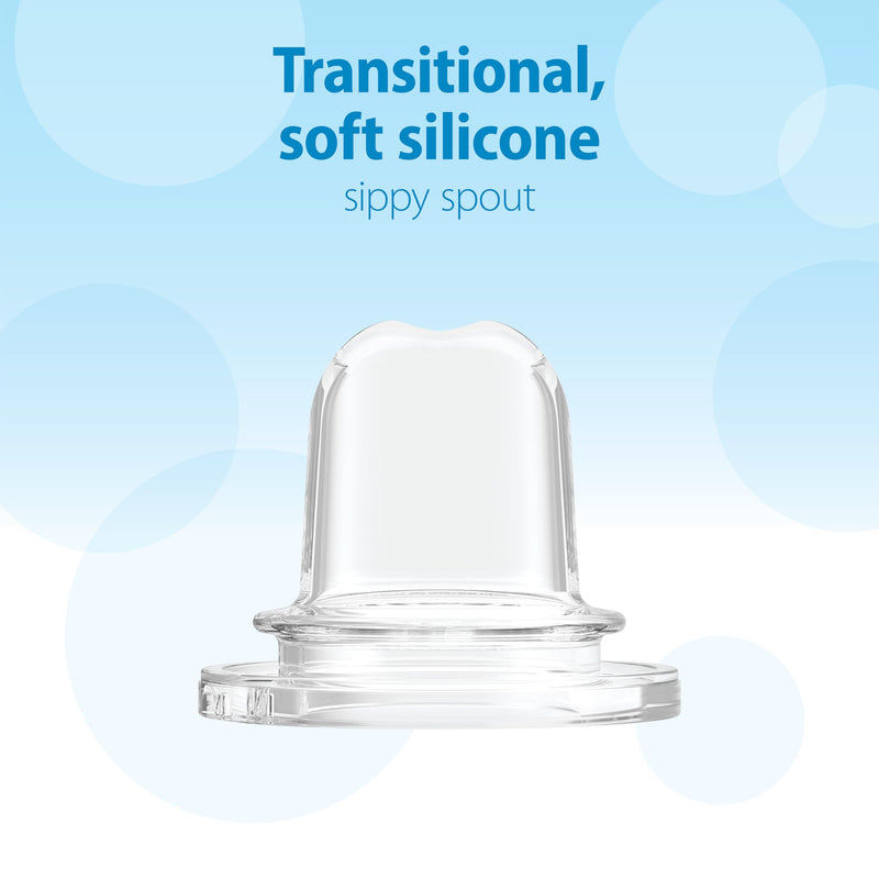 Dr Brown's - 8oz/250mL Narrow Anti-colic Options+ Baby Bottle to Sippy Starter Kit, Pink Hearts, 1-Pack