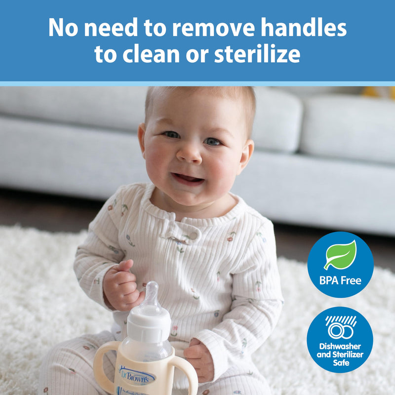 Dr Brown's - Narrow Silicone Handles, Gray