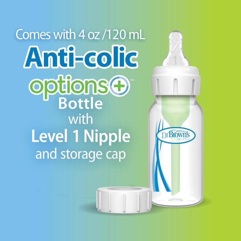 Dr Brown's - Silicone One-Piece Breast Pump w/ 4oz/120mL Narrow Anti-Colic Bottle