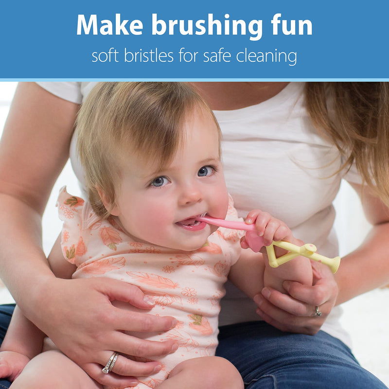 Dr Brown's - Toddler Toothbrush, Flamingo, Pink, 1-Pack