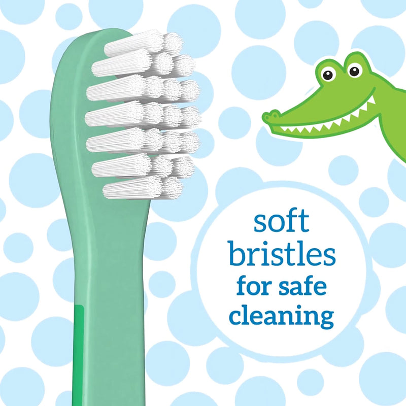 Dr Brown's - Toddler Toothbrush, Crocodile, Green, 1-Pack