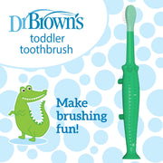 Dr Brown's - Toddler Toothbrush, Crocodile, Green, 1-Pack