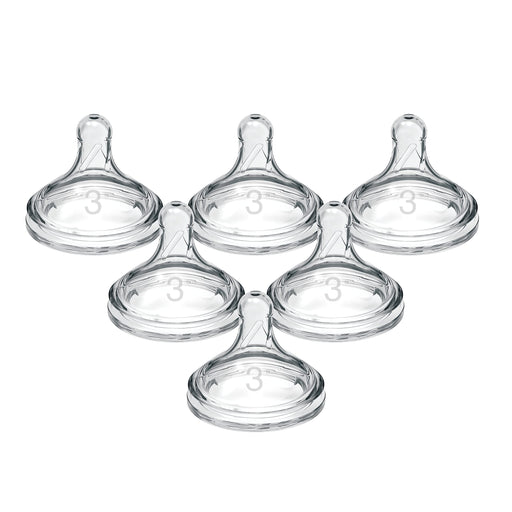 Dr Brown's - Level 3 Silicone Wide-Neck Nipple, 6-Pack WEB