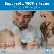 Dr Brown's - Level 3 Silicone Wide-Neck Nipple, 6-Pack WEB