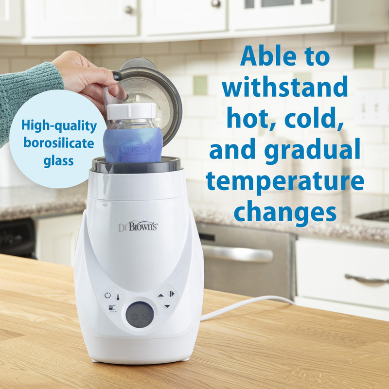 Dr Brown's - 5oz/150mL Glass Wide-Neck Anti-colic Options+ Baby Bottle, 1-Pack