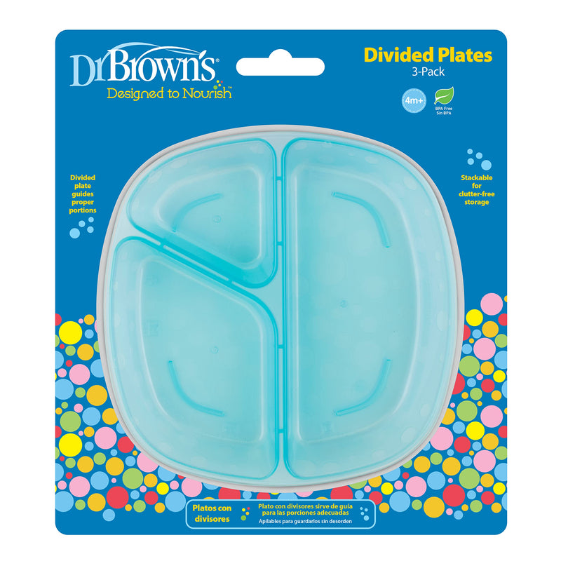Dr Brown's - Divided Plates 3-pack