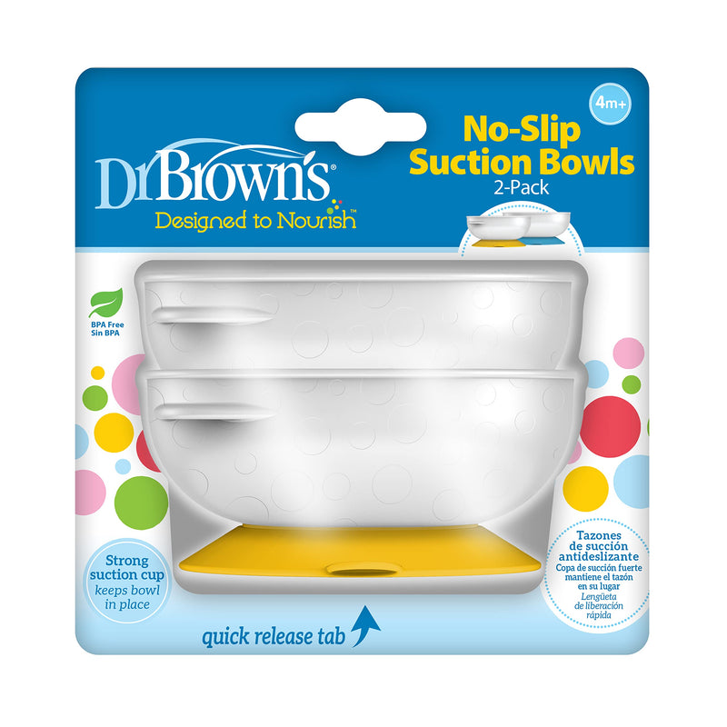 Dr Brown's - No Slip Suction Bowls 2-Pack