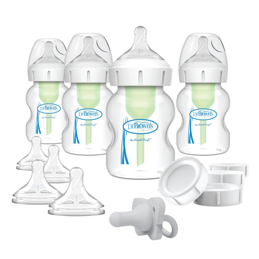 Dr Brown's - 5oz/150mL Wide-Neck Anti-colic Options+ Breast to Bottle Feeding Set