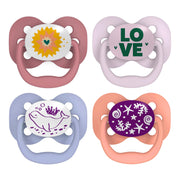 Dr Brown's - Advantage Pacifier, Stage 1, Blue Sunrise and Glow in the Dark Blue Ocean, 4-Pack