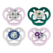 Dr Brown's - Advantage Pacifier, Stage 2, Scooter Squirrel and Glow in the Dark Purple Nature, 4-Pack