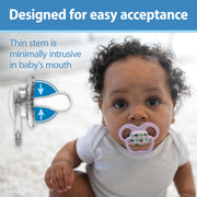 Dr Brown's - Advantage Pacifier, Stage 2, Scooter Squirrel and Glow in the Dark Purple Nature, 4-Pack