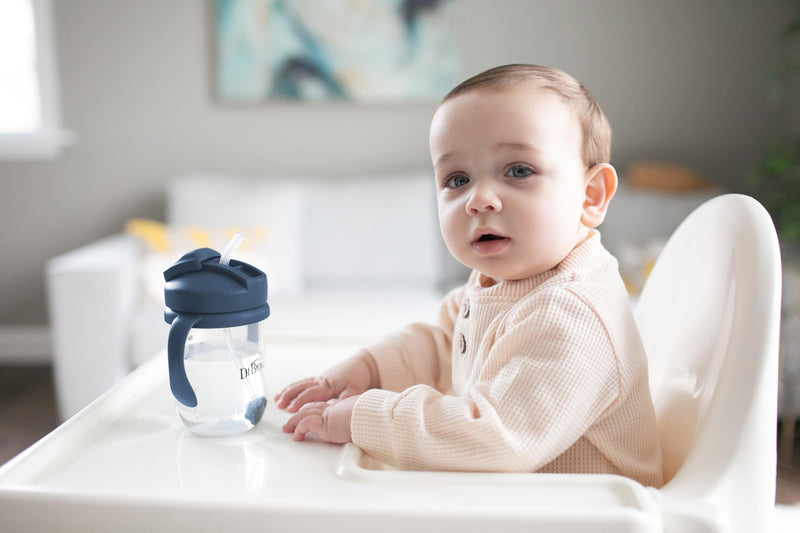 Dr Brown's - 9oz/270mL Baby's 1st Straw Cup, Dark Blue