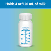 Dr Brown's - 4 oz/120 mL Narrow Breastmilk Collection Bottles, 4-Pack