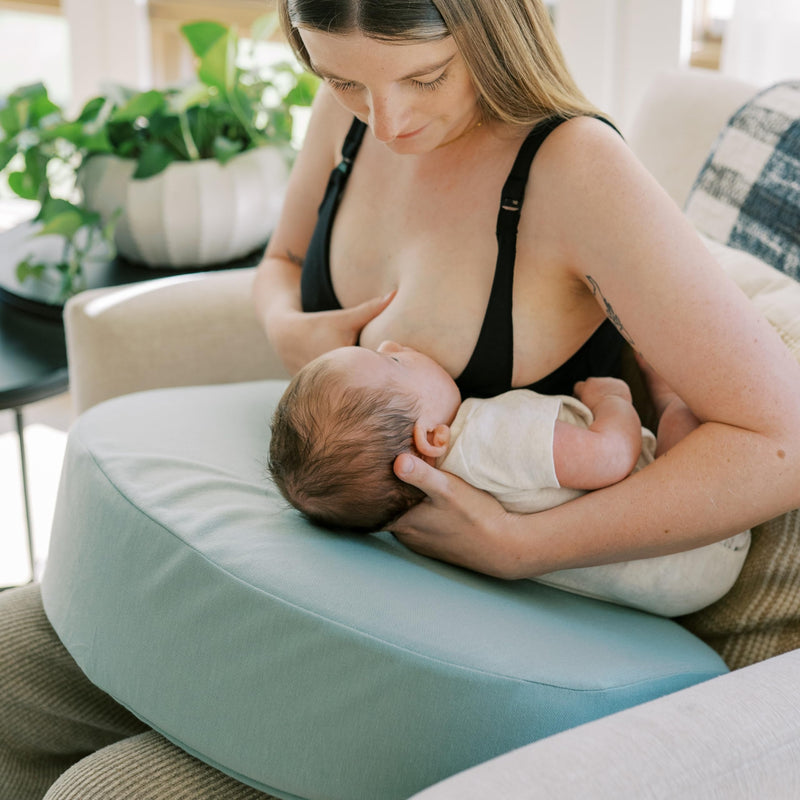 Dr Brown's - Feeding & Nursing Lap Support Pillow with Cover, Light Gray