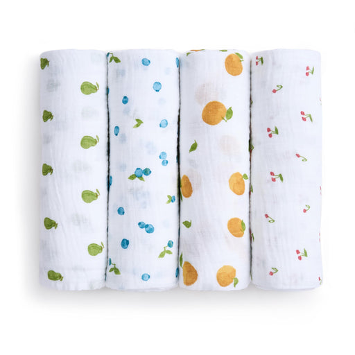 aden + anais - Organic Swaddles |! Fresh Fruit - Neutral