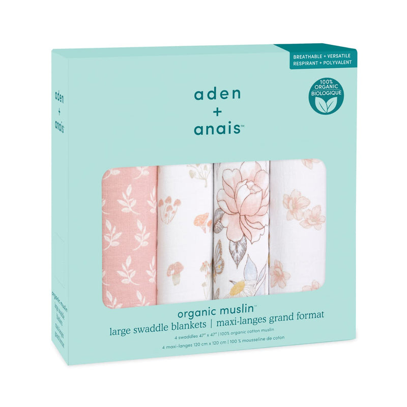 aden + anais - Organic Swaddles | Earthly - Girl